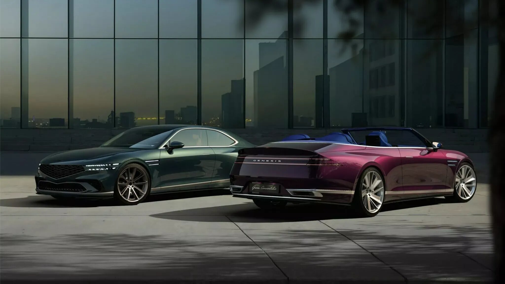Седан Genesis G90 превратился в купе и кабриолет