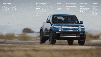 Компания Rivian показала на видео, чем отличаются ездовые режимы электропикапа R1T