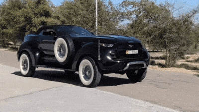 Появилось видео с гигантским Мустангом, сделанным по заказу арабского шейха