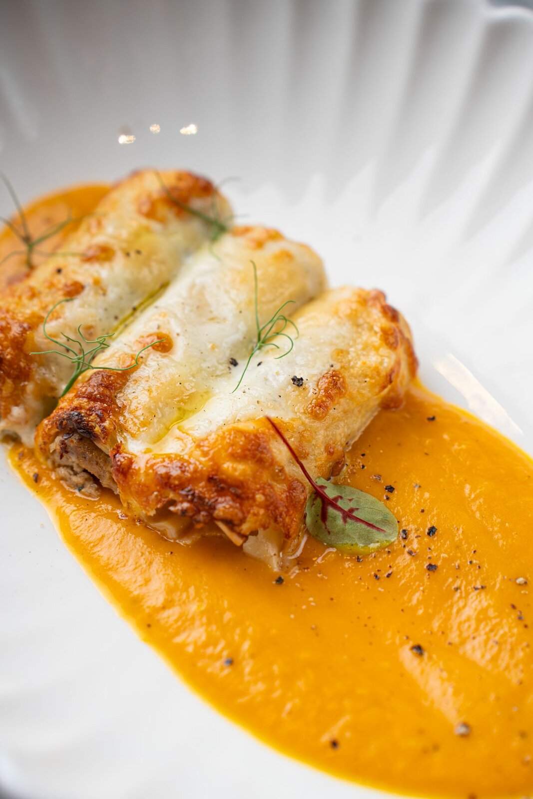 Каннеллони с томлёной уткой 