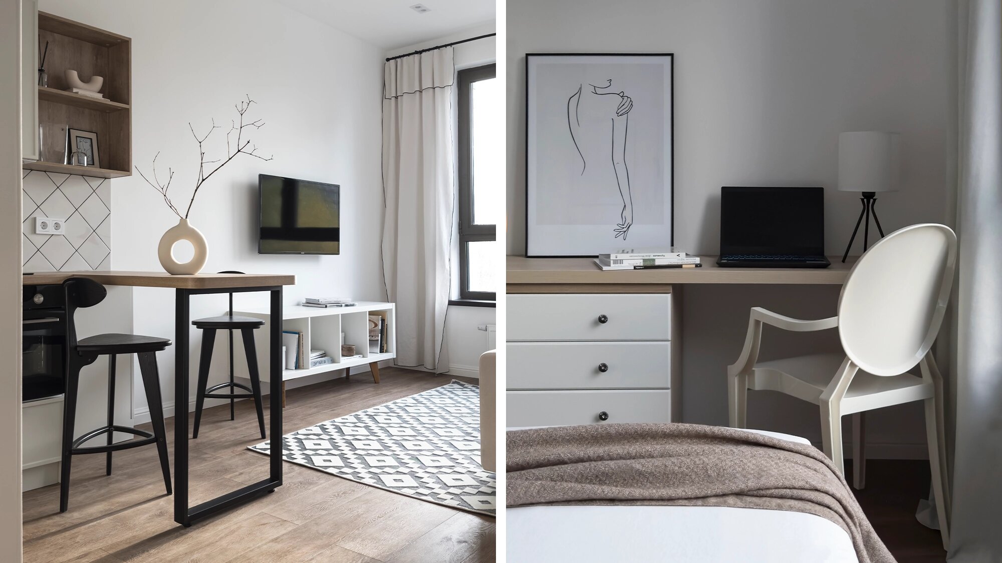 Купили квартиру «на вырост» и сдали её в аренду. Универсальный интерьер на все времена