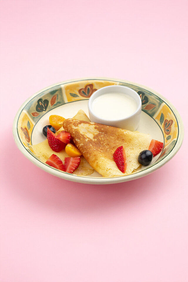 Блинчики с ягодами