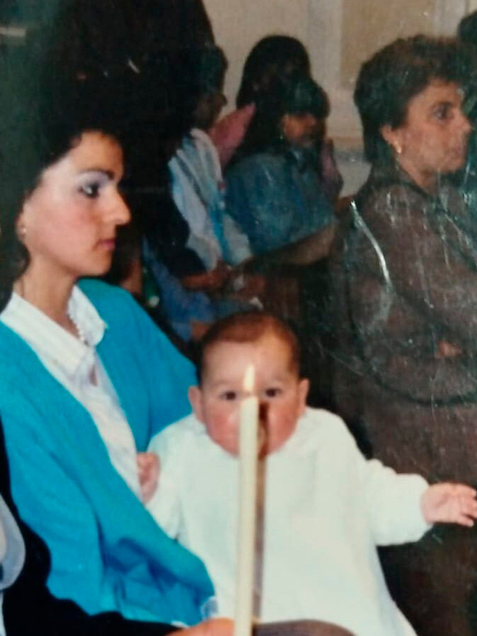 Кармине Альфиери с мамой