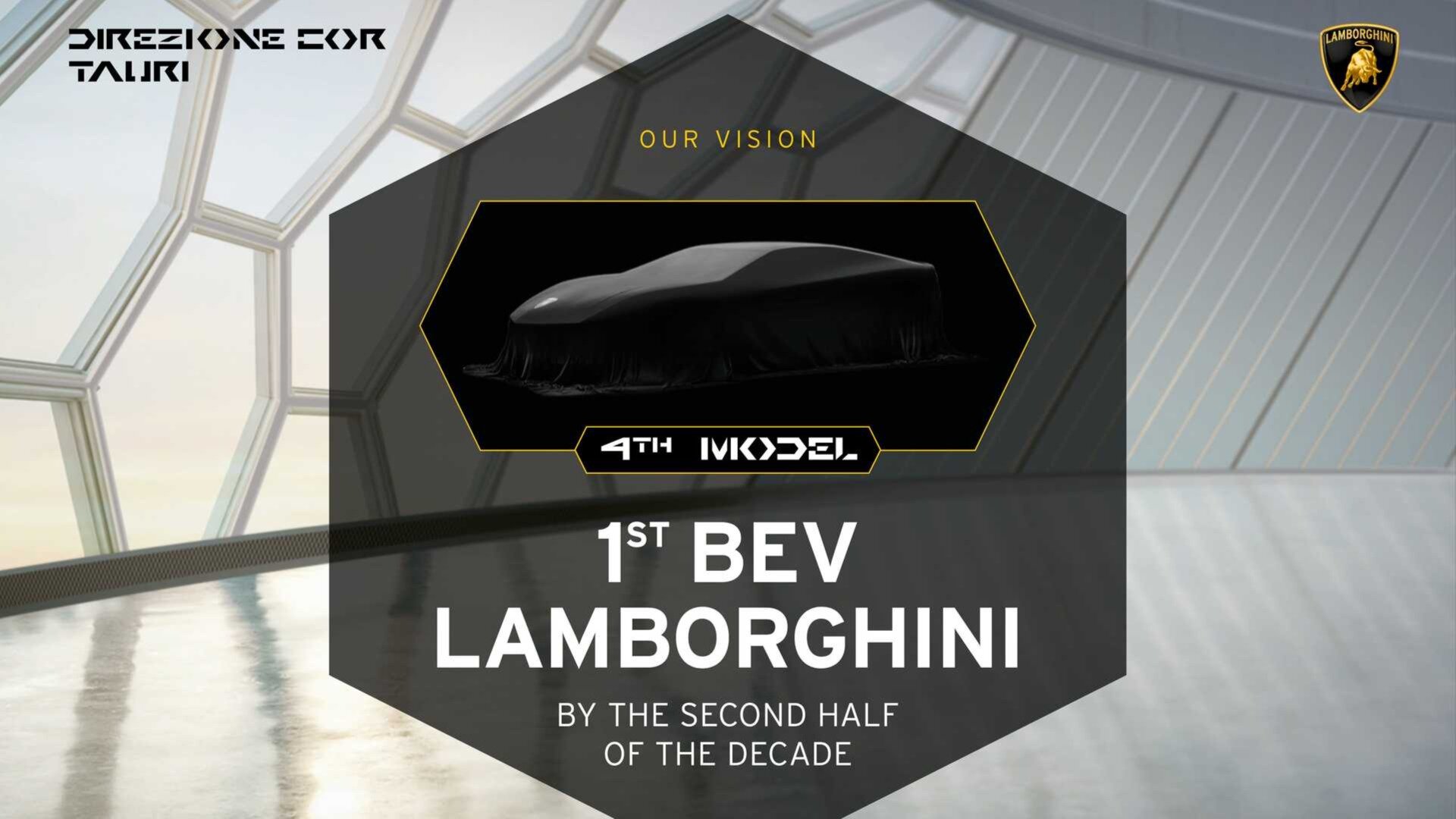 Первый электрический Lamborghini будет четырёхместным и с большим клиренсом