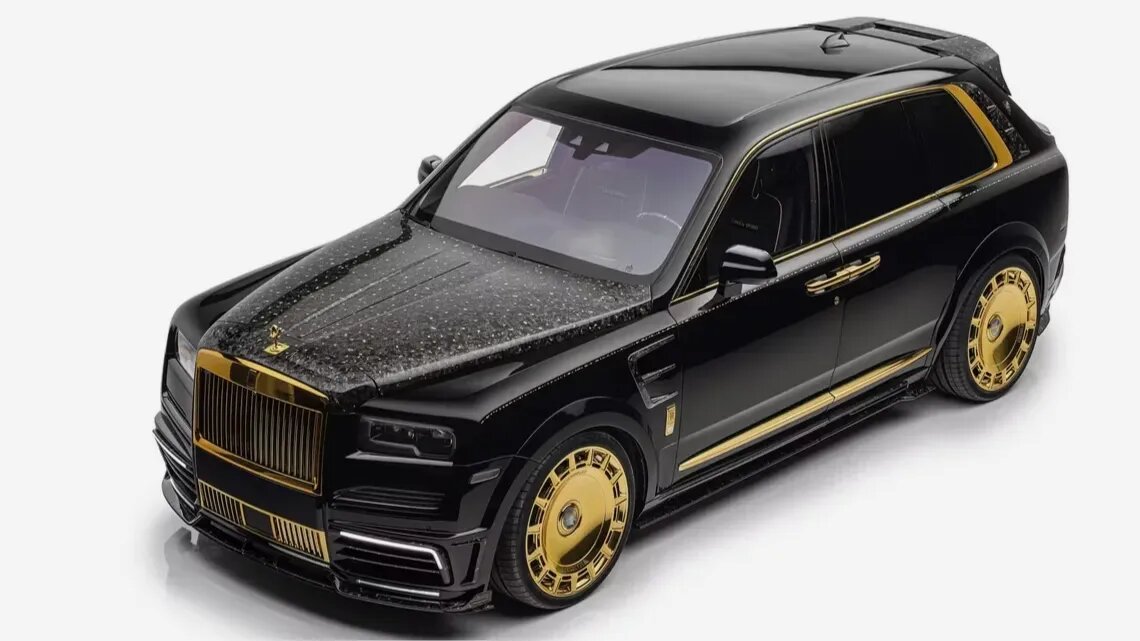 Ателье Mansory представило «золотую» и «арабскую» версии Rolls-Royce Cullinan