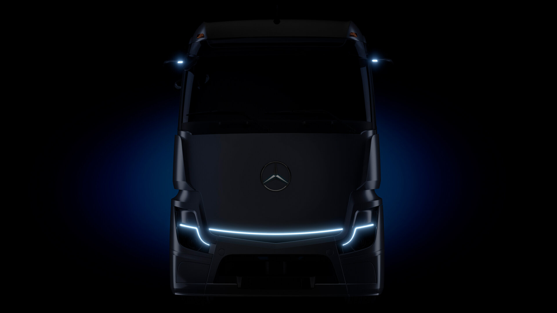 Mercedes-Benz опубликовал изображение нового электрического тягача