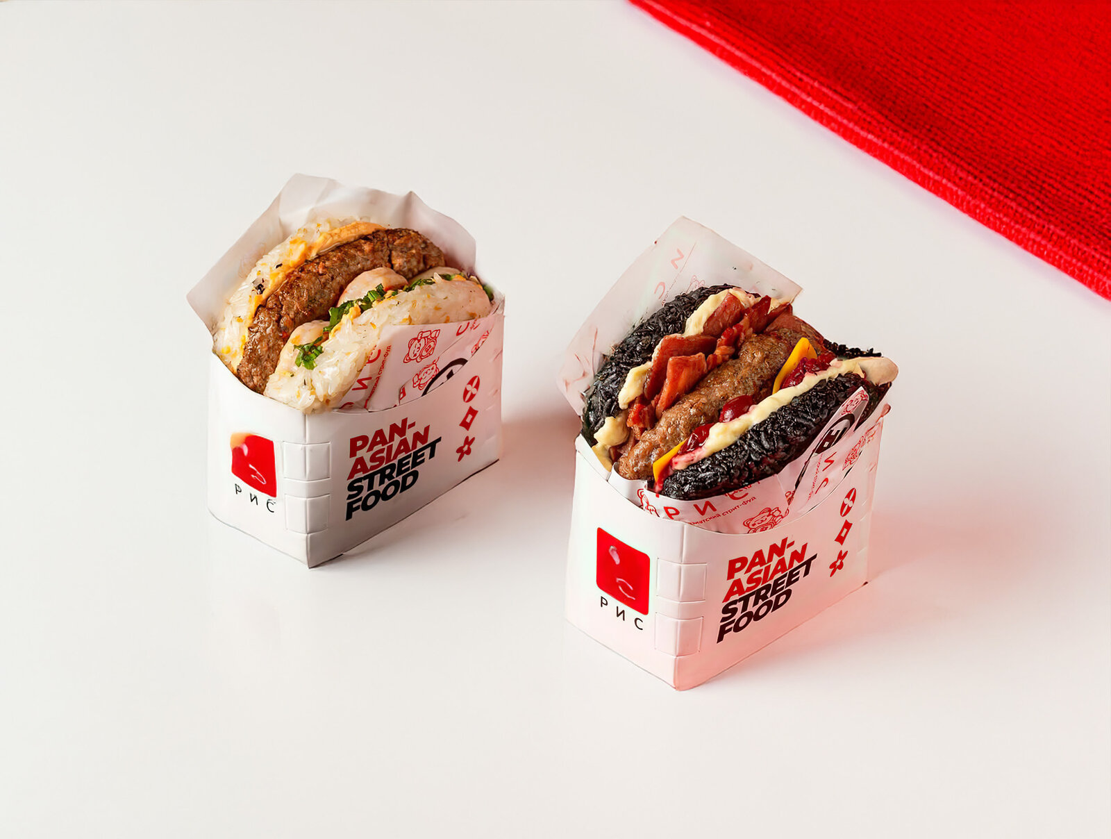 Guruchburgerlar&nbsp;Guruchburgerlar Tom Yum Sensey va Gilos Qora