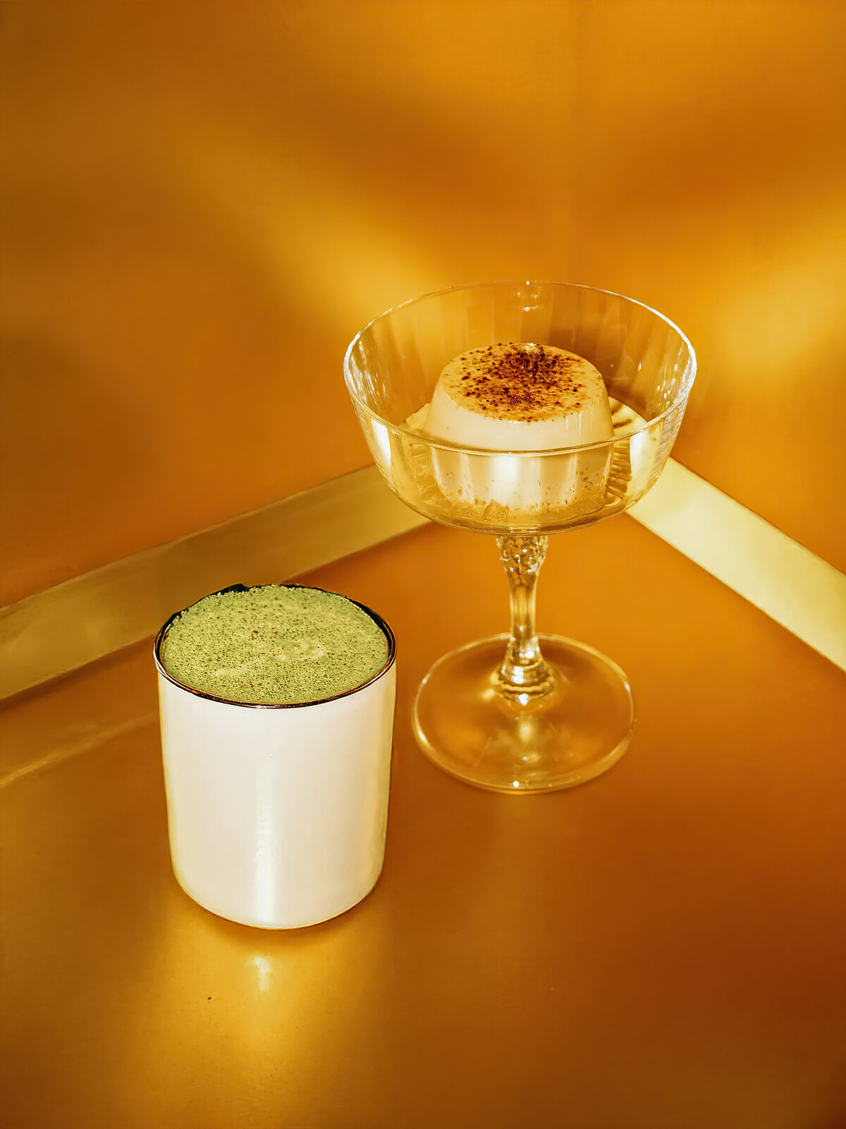 Salted matcha, dessert Khadija
