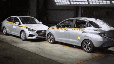 В краш-тесте сравнили два дешёвых Hyundai для рынков США и Мексики