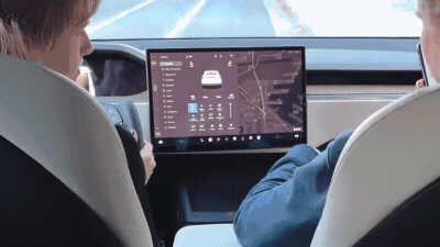 Tesla показала, как работает поворотный экран в Model S и Model X