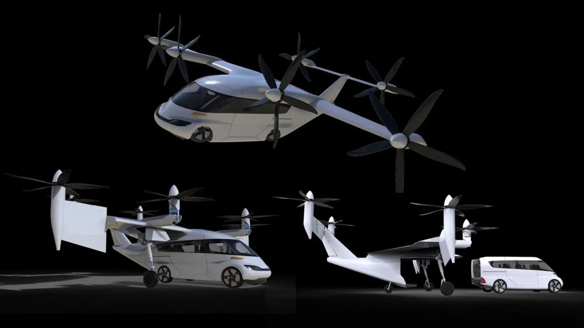 LuftCar хочет сделать летающий минивэн со съёмными пропеллерами