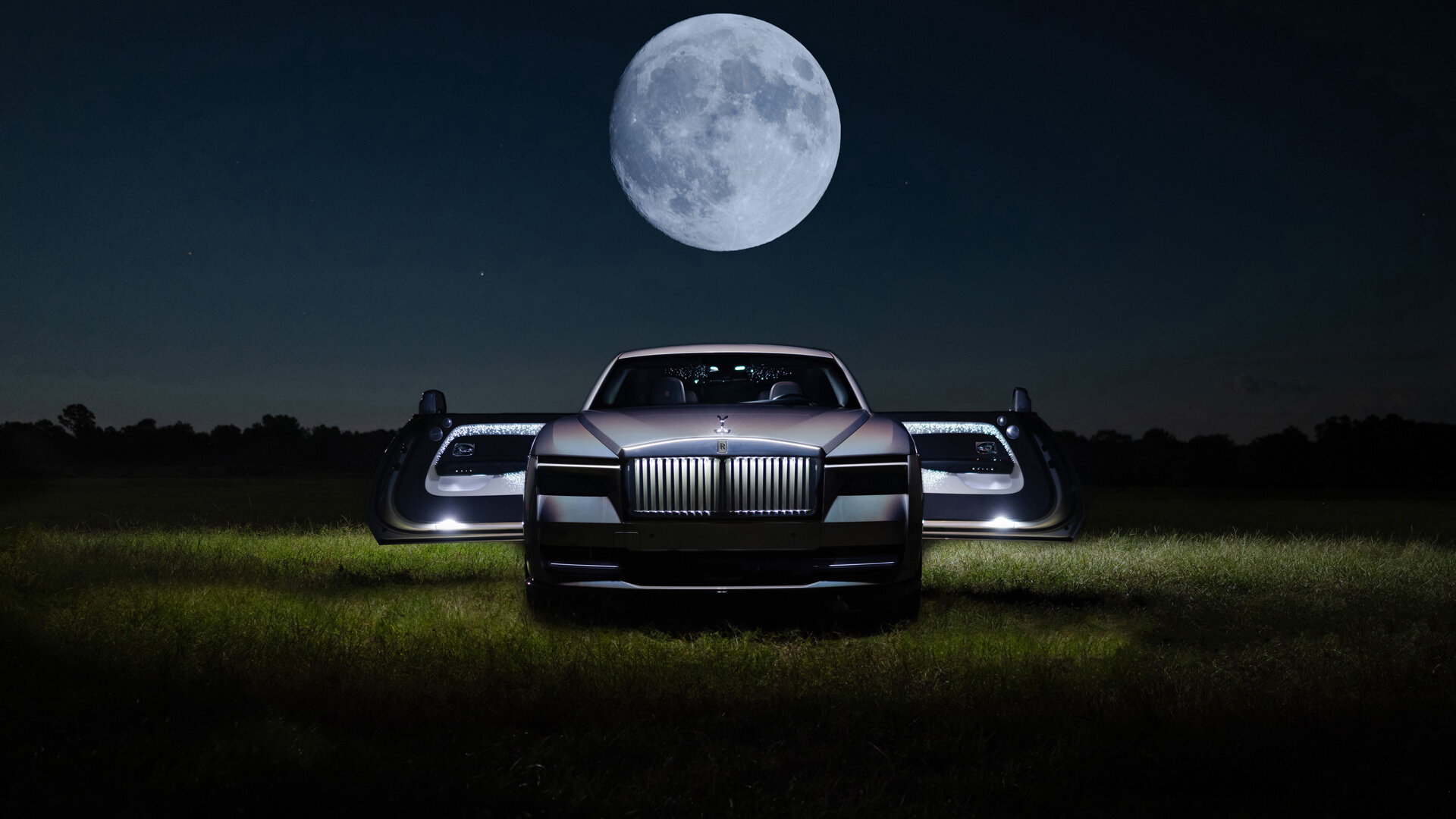 Представлен уникальный Rolls-Royce Spectre, краску для которого разрабатывали больше года