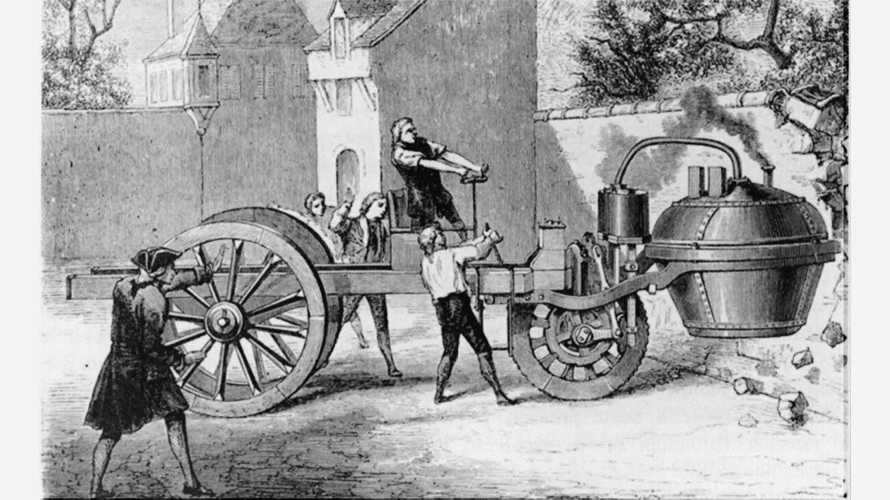 Первый паровой автомобиль Кюньо, 1765