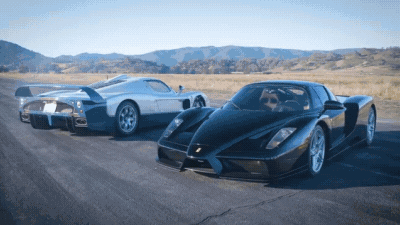Культовые (и очень похожие) суперкары Ferrari и Maserati сошлись в дрэге