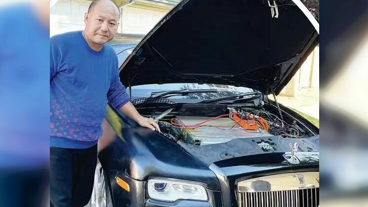 Канадский бизнесмен превратил свой Rolls-Royce Wraith в электрокар
