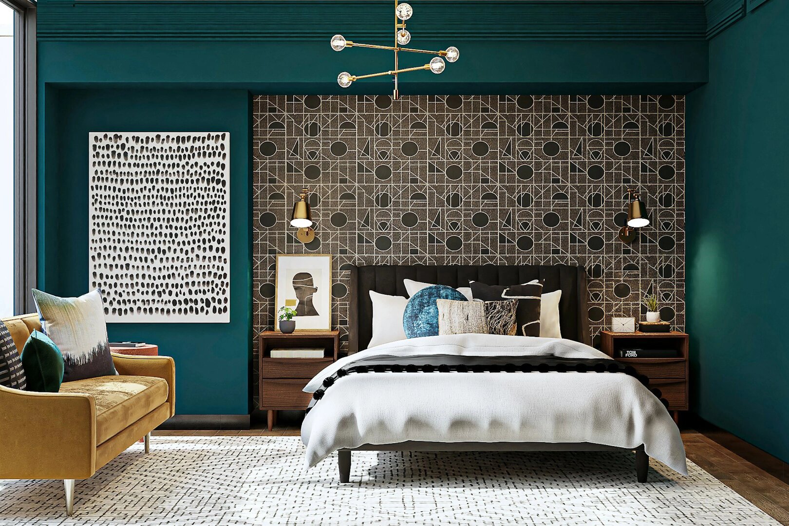 Стена, которая говорит за всю комнату: акцентные обои в интерьере 