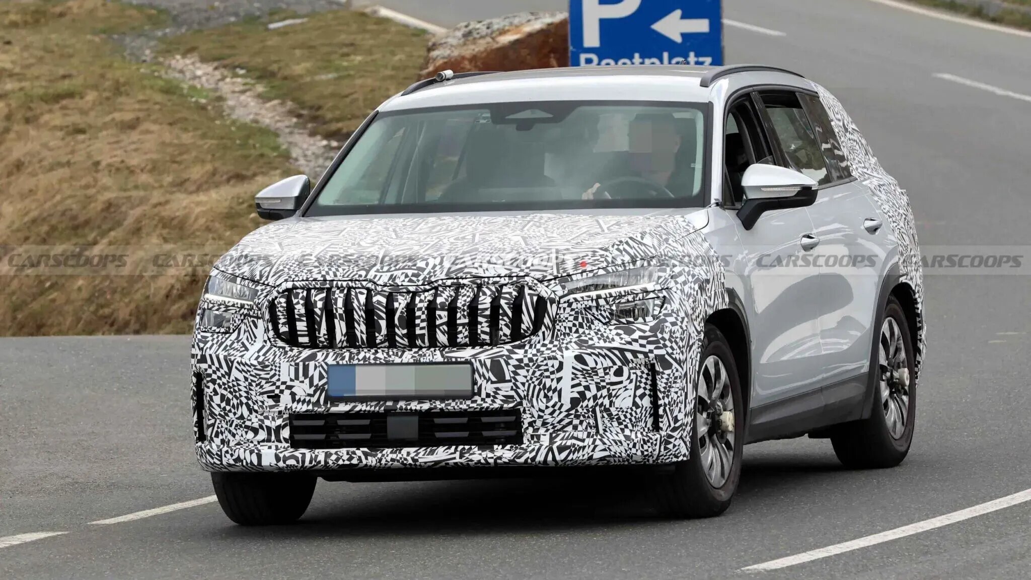 Skoda начала готовить к обновлению кроссовер Kodiaq 