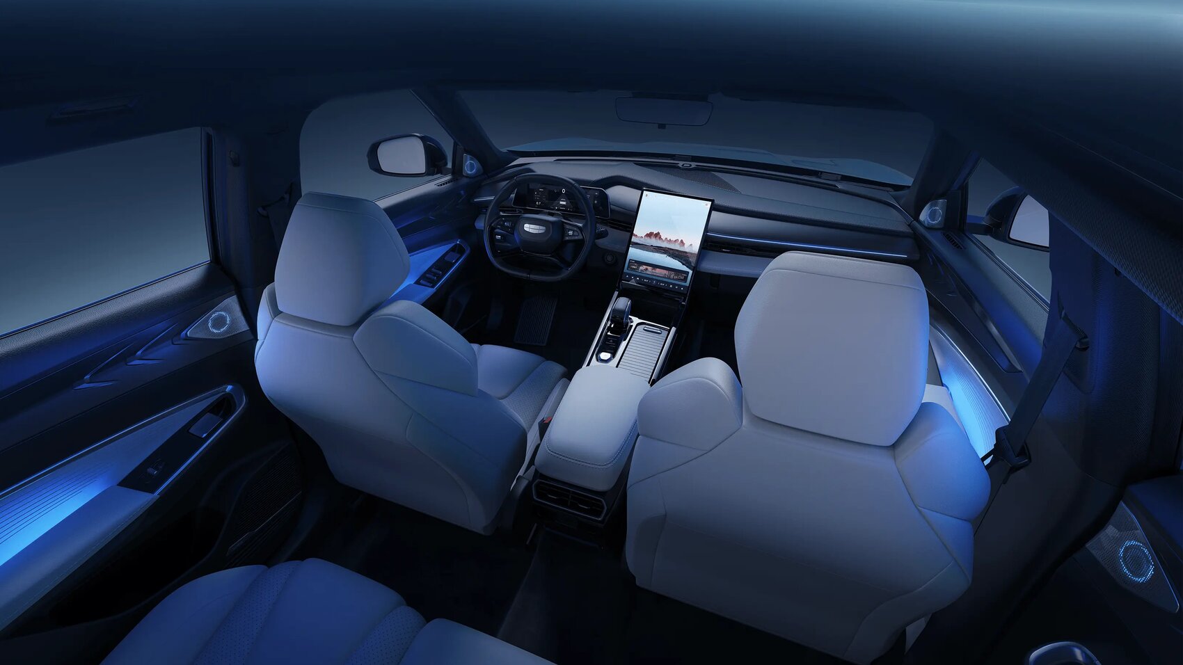 Опубликованы фотографии интерьера нового Geely Atlas