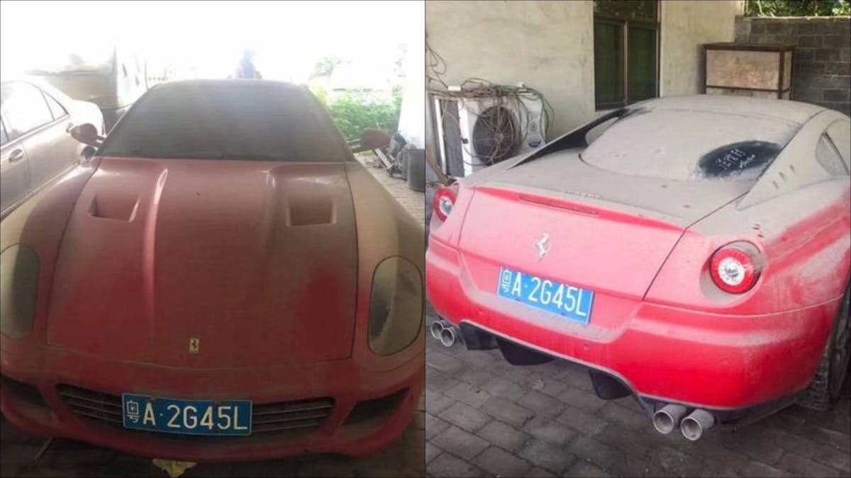 Брошенный Ferrari 599 продают за копейки
