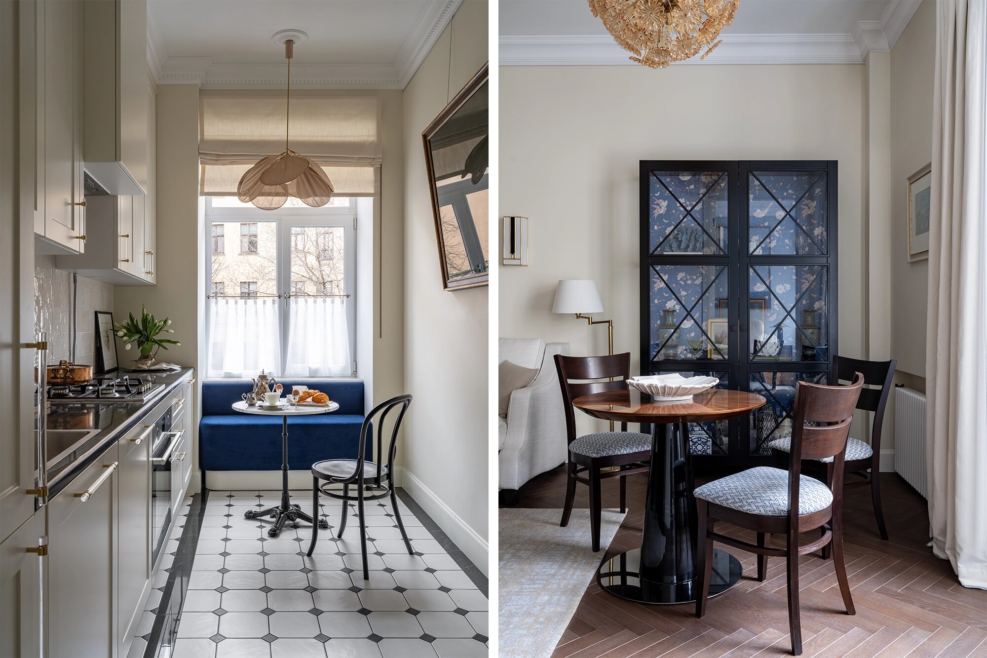 Сталинка с характером. История квартиры, в которой сплелись ретро, французское бистро и шинуазри