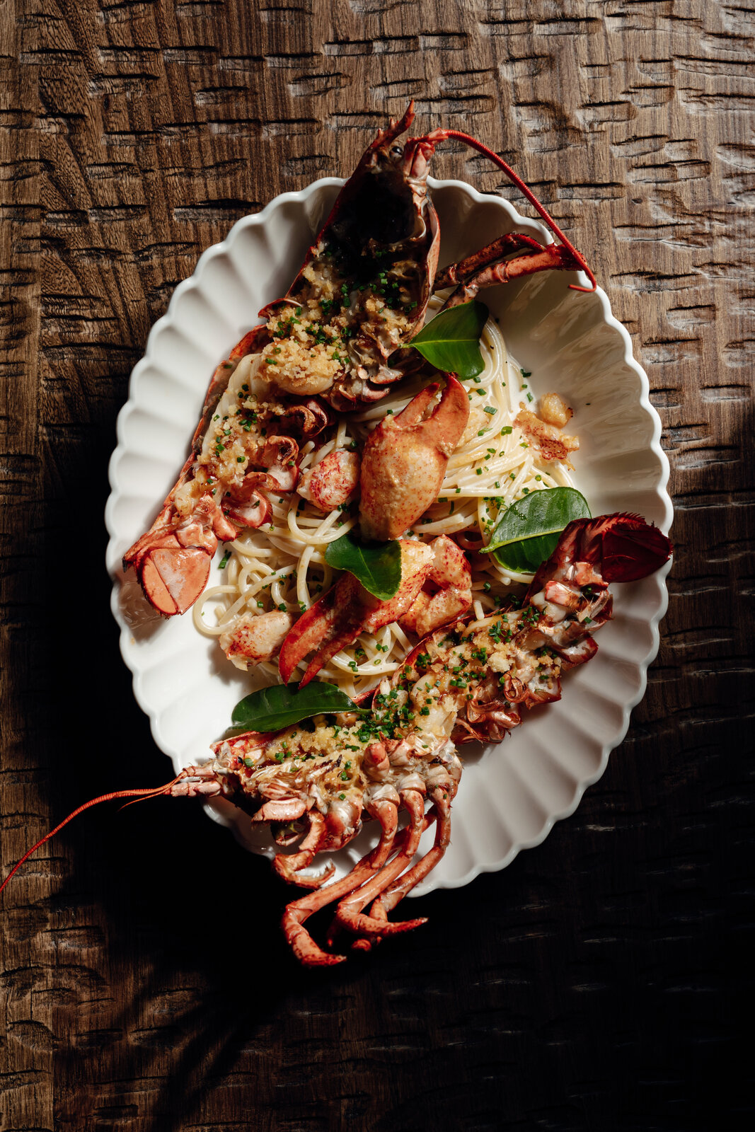 Паста с лобстером и лаймовым соусом