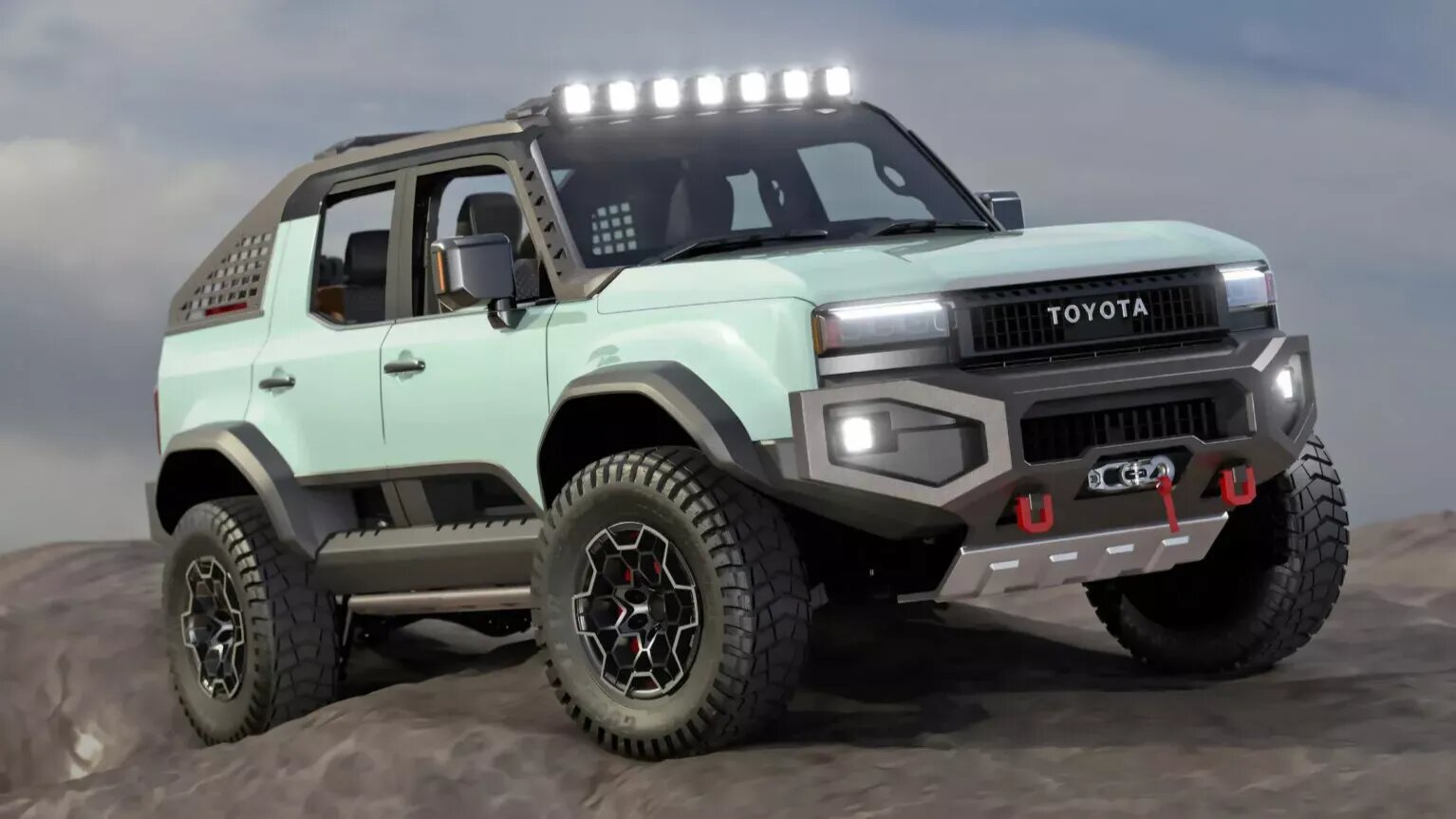Toyota построила для шоу SEMA два внедорожника-кабриолета