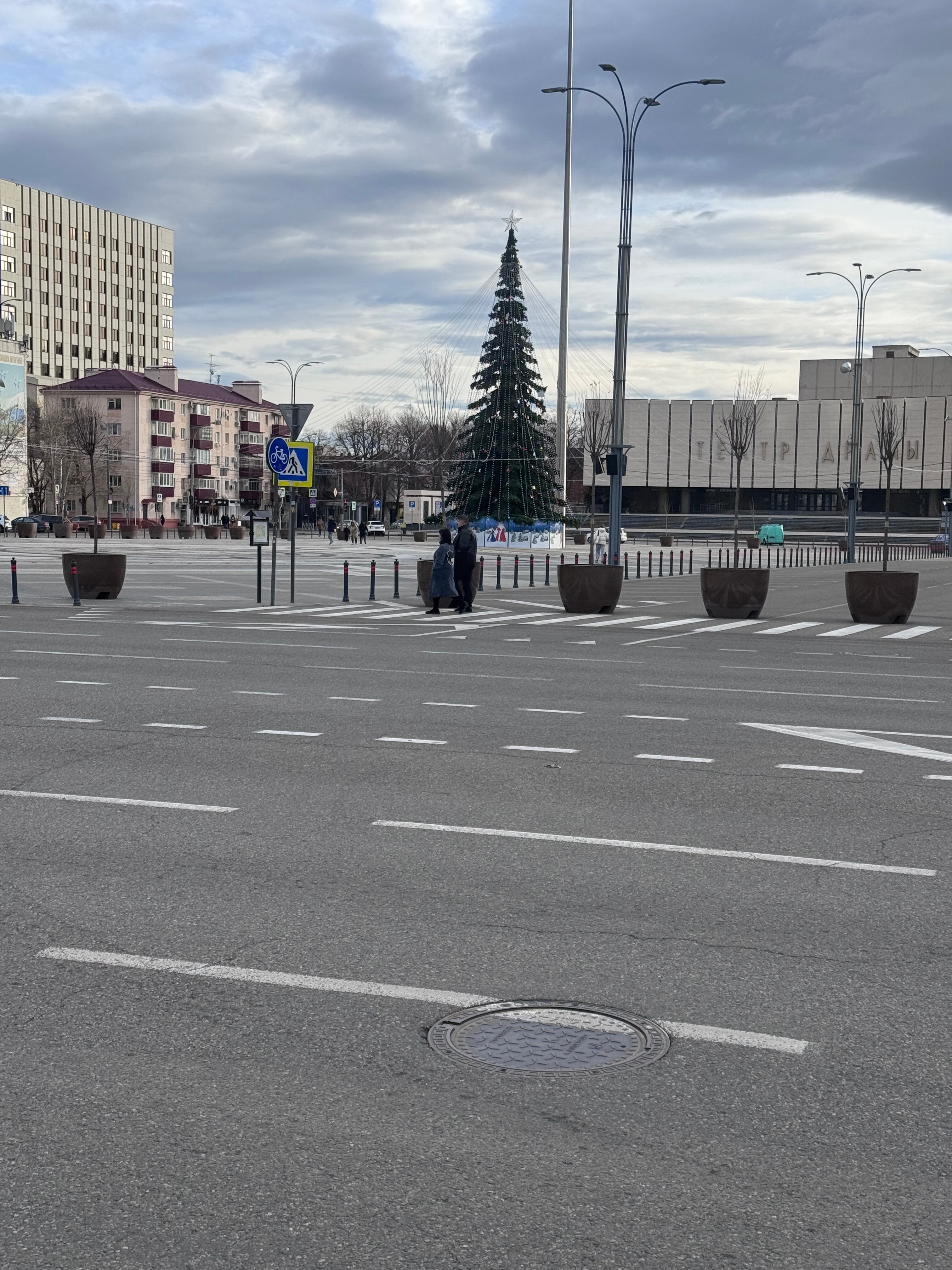 Главная елка на центральной площади.