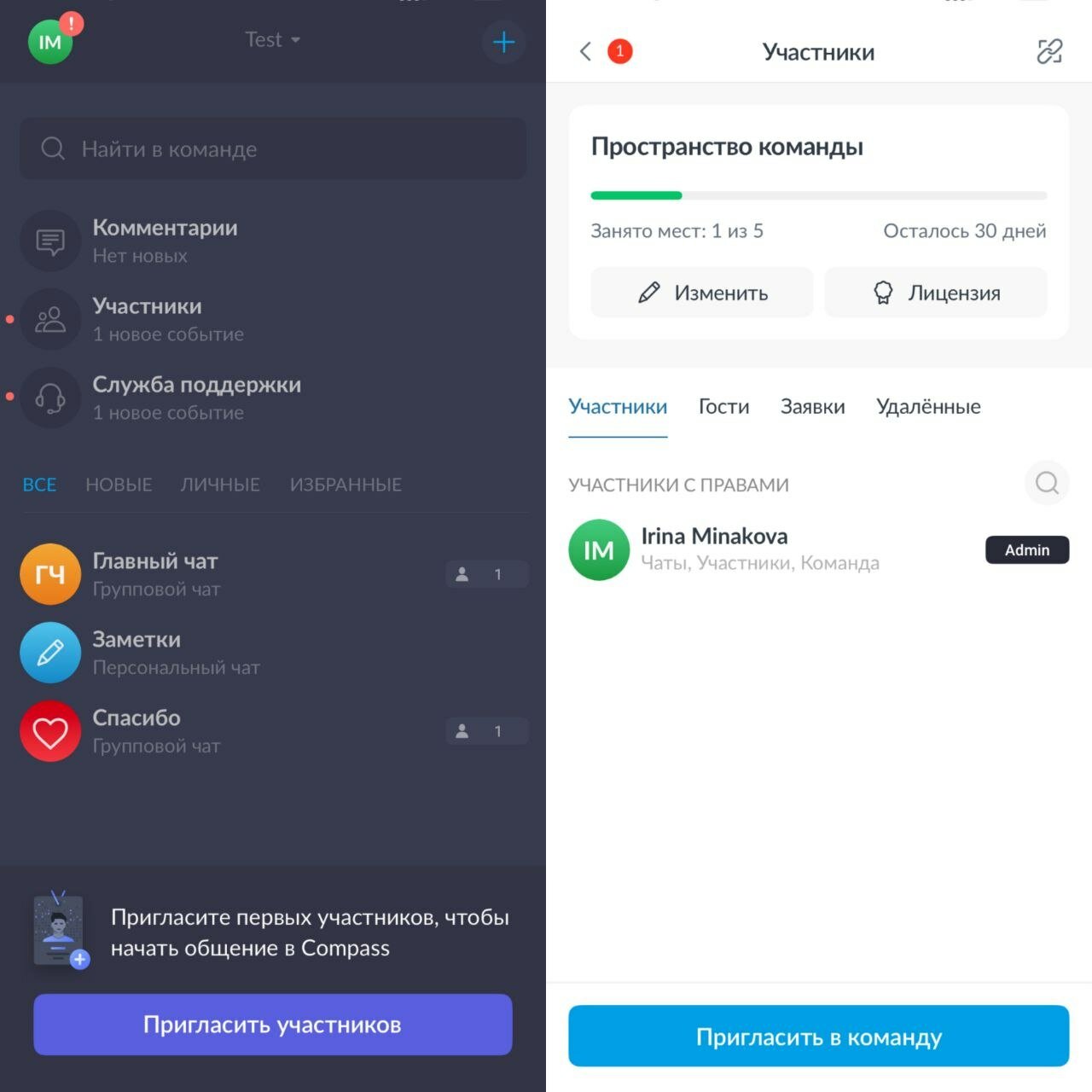 Вот как выглядит «Пространство» Compass
