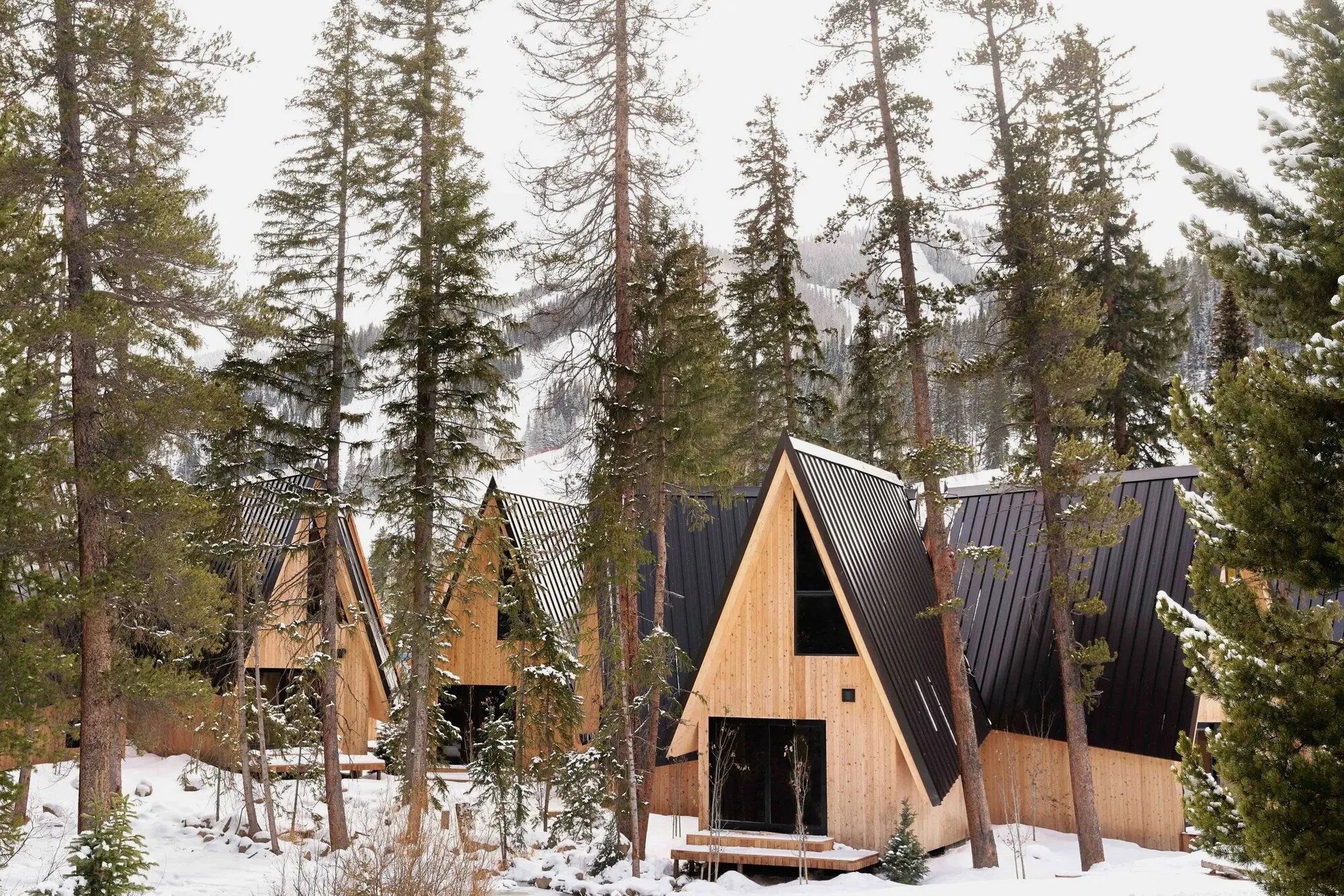 Лыжная ретро-культура в снежном Колорадо: фотопост