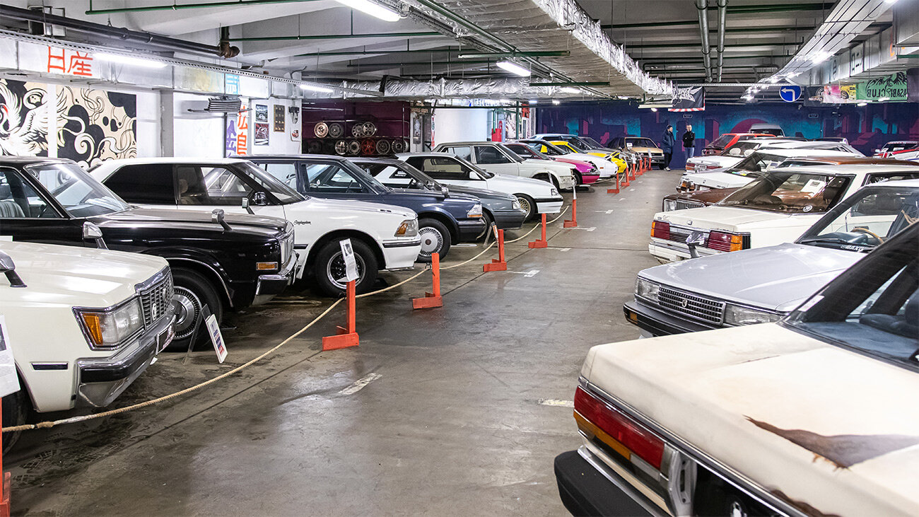 90 процентов экспозиции музея Buckets Empire — это частные машины: владельцы редких Тойот, Ниссанов, Хонд и Мазд оставляют автомобили на хранение.