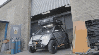 Smart Fortwo превратили во внедорожный автодом и отправили в поход