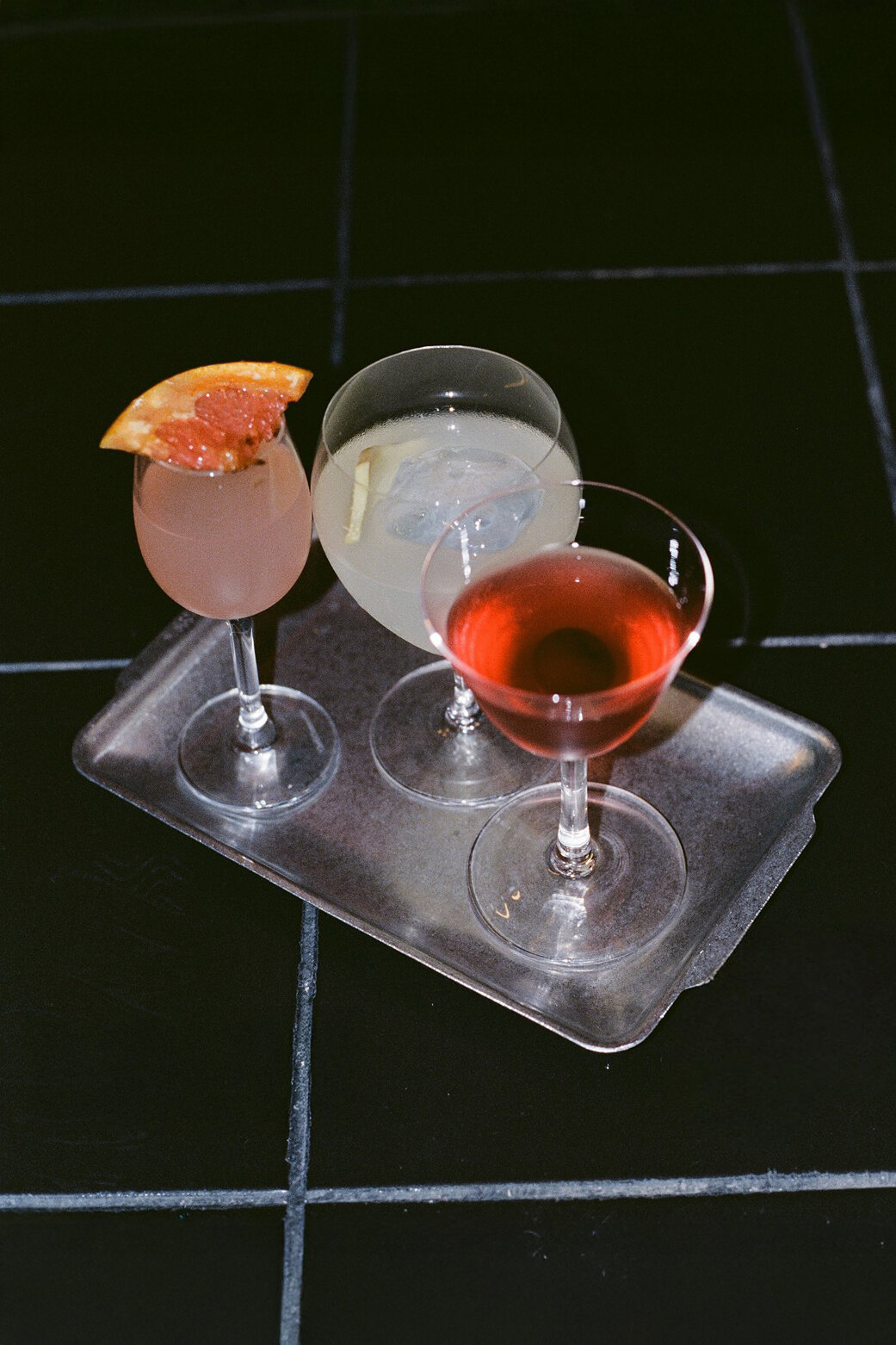 Tiny cocktails № 1 (Paloma, Manhattan, Gimlet)
