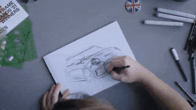 Как нарисовать MINI Cooper S за 3 минуты: мастер-класс от дизайнера экстерьеров MINI