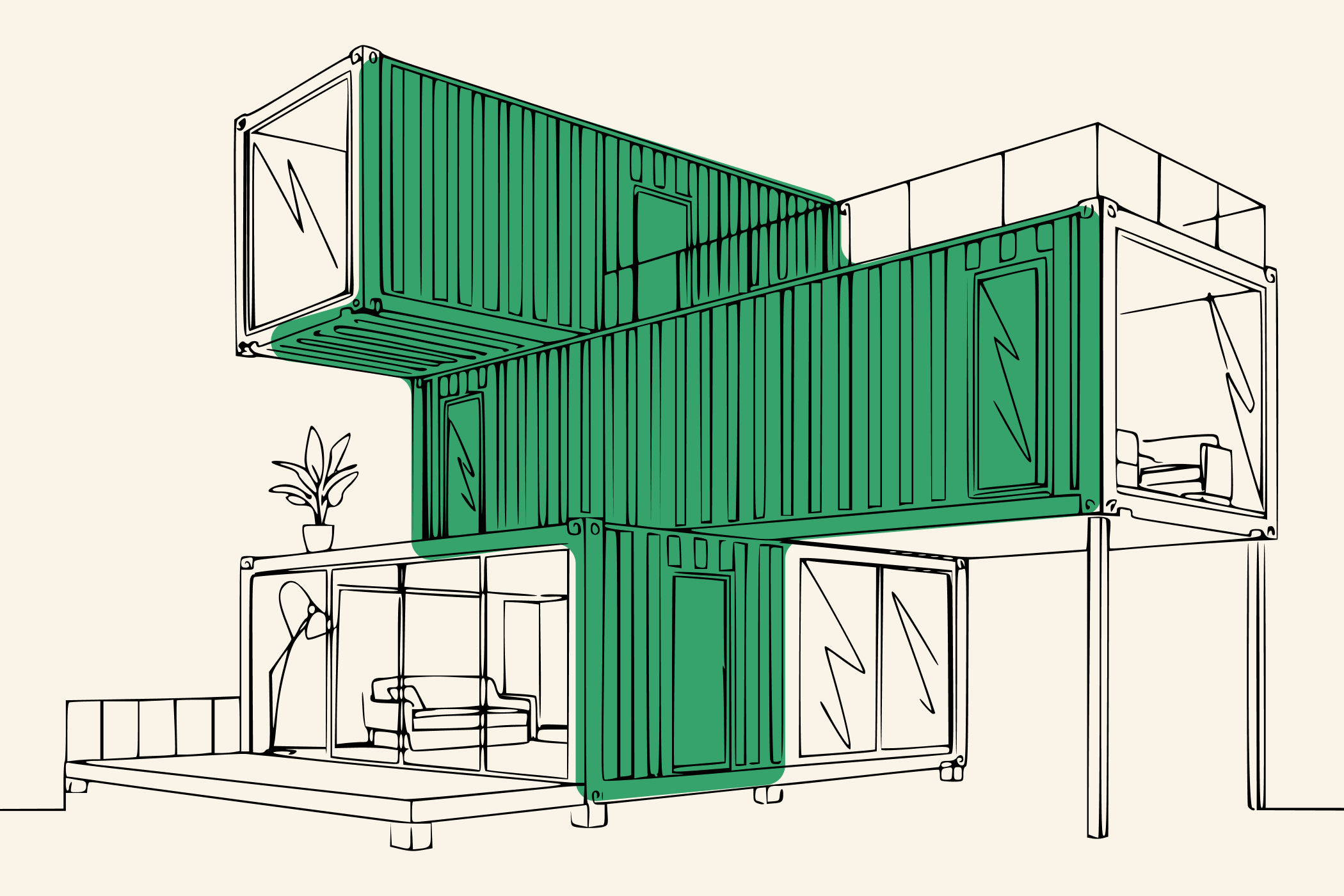 Как строят дома из морских контейнеров и в чём их плюсы и минусы
