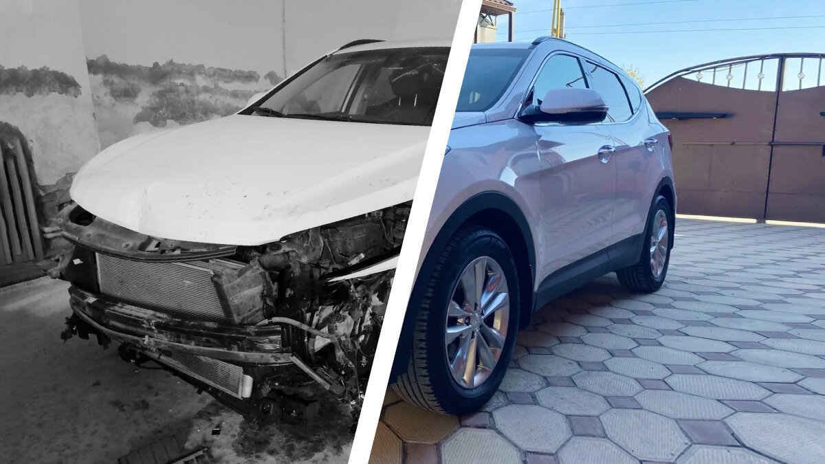 Hyundai Santa Fe с лобовым ударом, но без «тотала»: о чём не рассказывает продавец