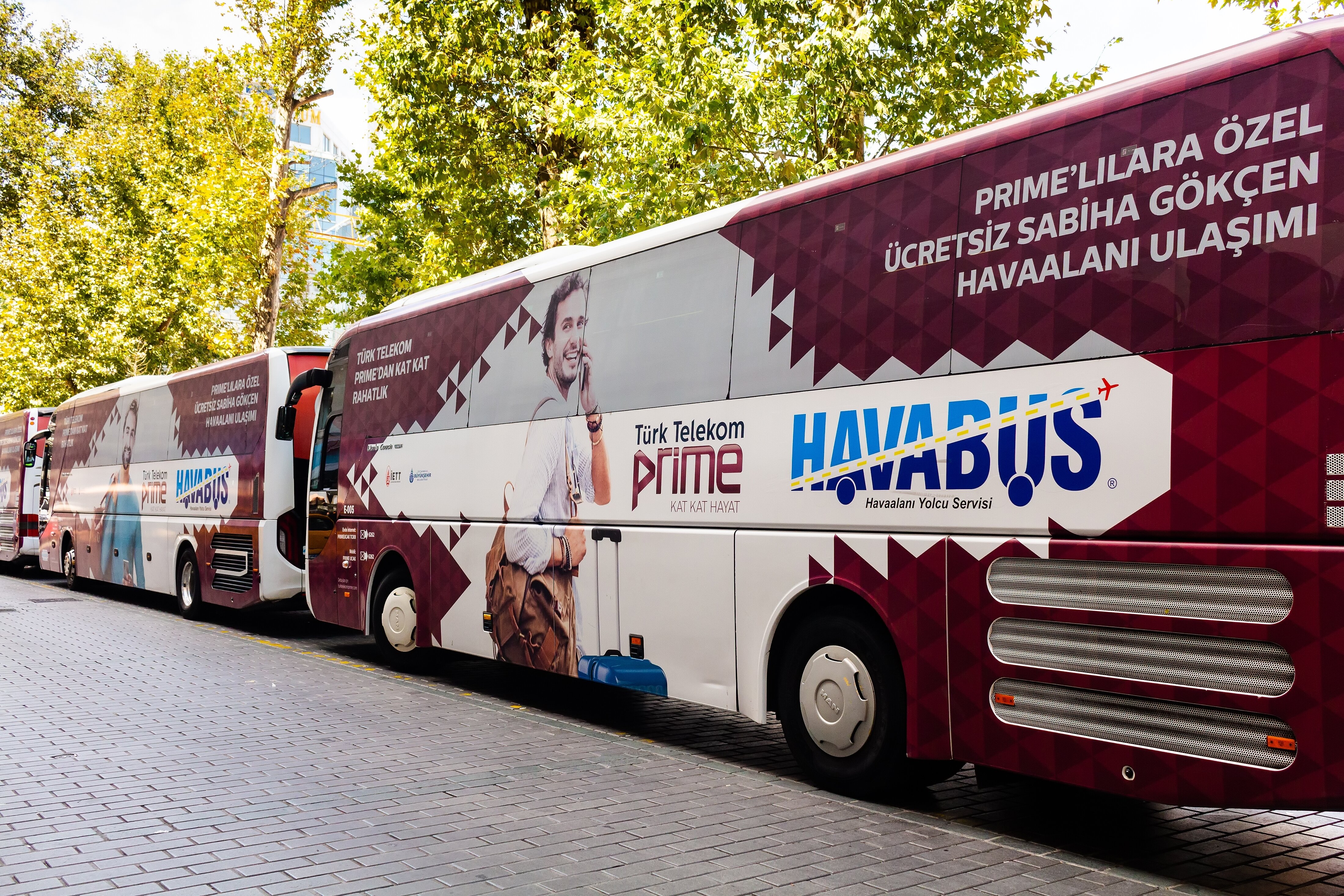 Автобусы Havabus ходят каждые полчаса.