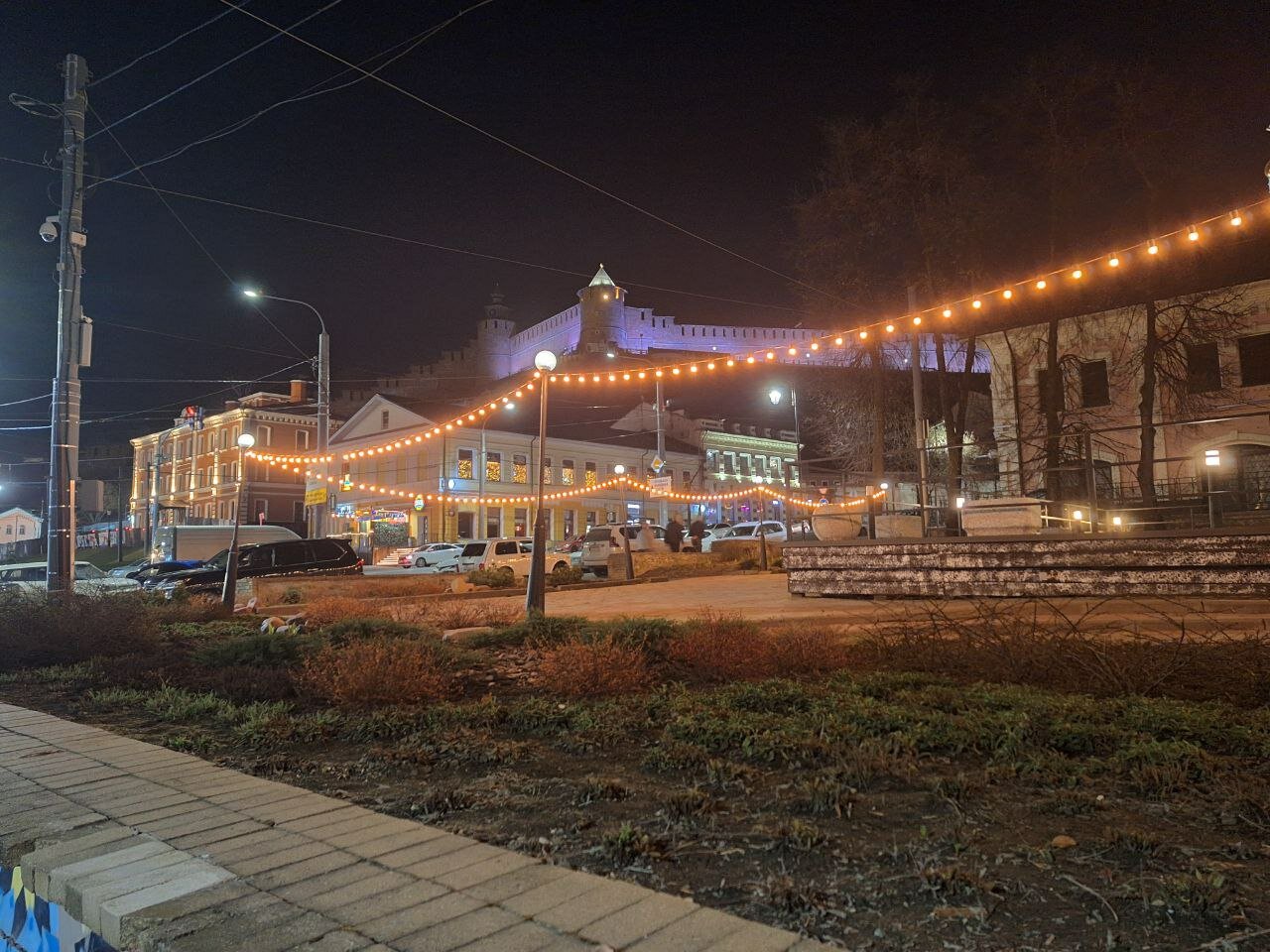 Вид на кремль ночью



