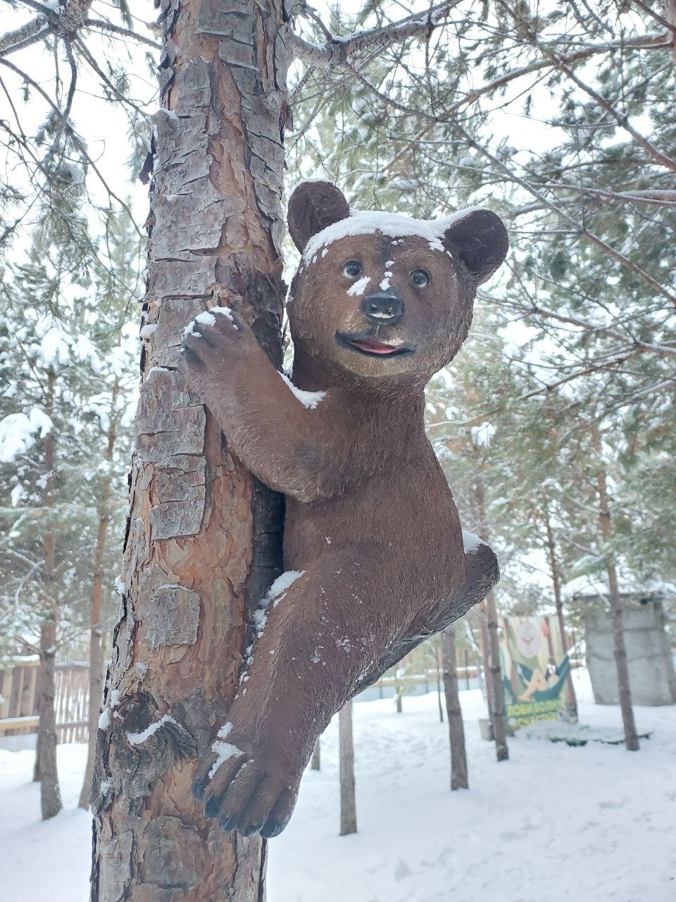 Одно из украшений экофермы.