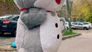 Зайчик в Пензе, поздравление . Танцпол везде