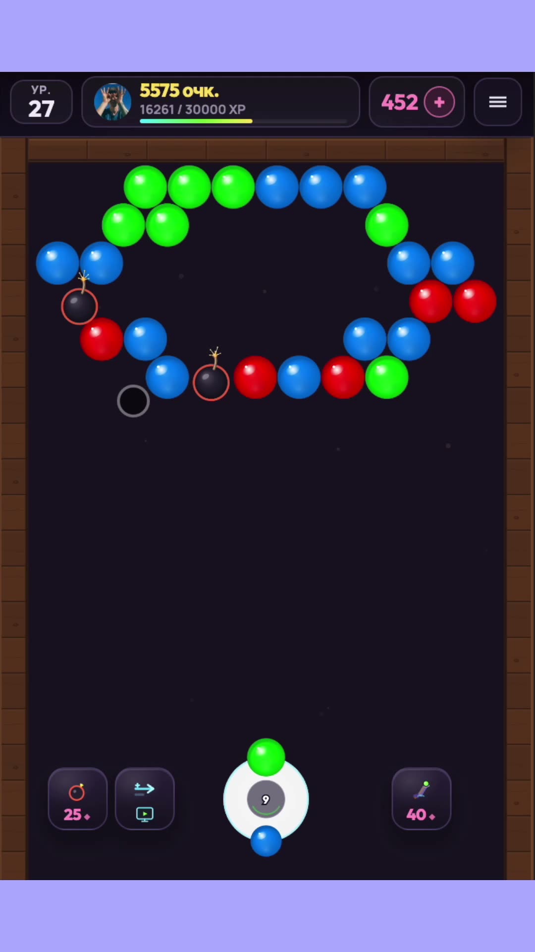 Пузырьки: спокойная игра