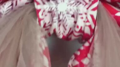 Пошив новогоднего атрибута. Бант