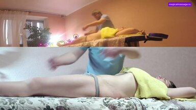Марина клиентка на массаж (массаж живота и ног)