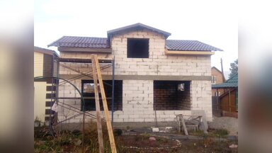 Крыша  с мансардным вылетом