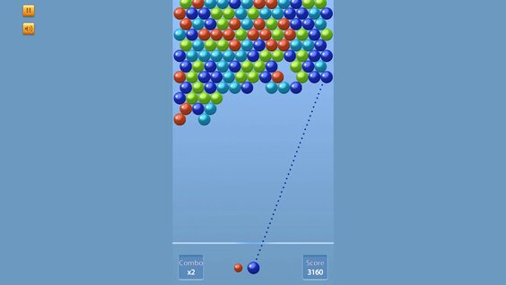 Colored balls shooting game