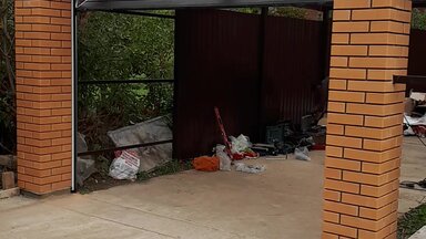 Секционные гаражные ворота Алютех серия Тренд  под навес
