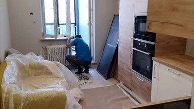 Уборка после ремонта "до"