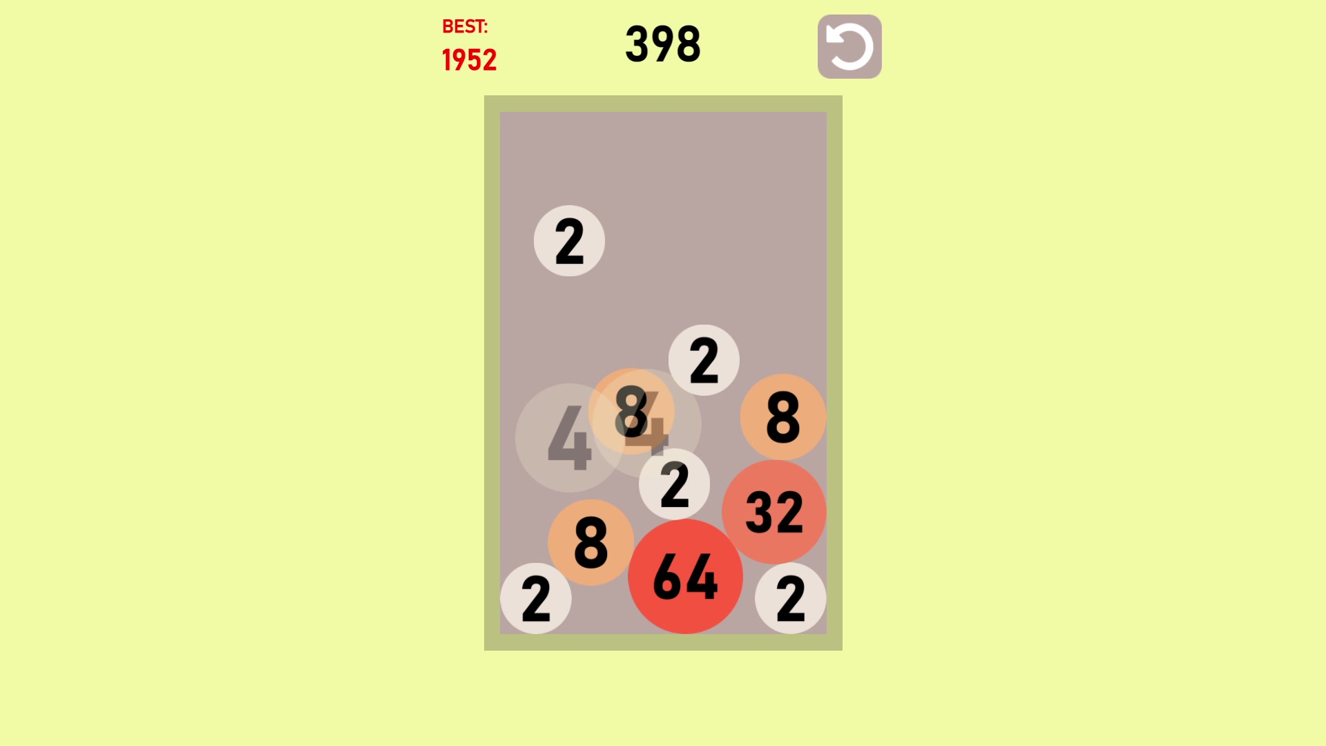 Jogo 2048 Physics no Jogos 360