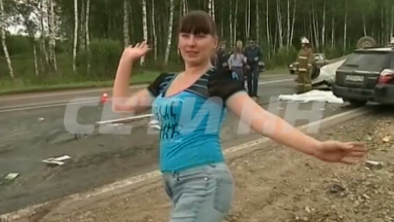 Russian girl shows body