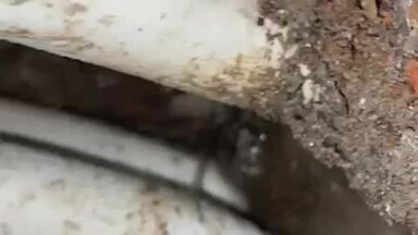 Найдена скрытая протечка с помощью акустического прибора.