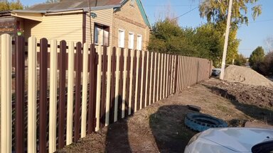 Заборы из штакетника